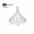 Embudo de Cocina de Plástico Transparente Tamaño Pequeño 11cm Paquete Individual Líquido - S / Transparente