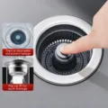 Bouchon de filtre pop-up pour évier de cuisine pour un drainage rapide et rétention d'eau. - Emballage en sac / Acier Inoxydable