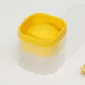 Large silicone sphere and square ice cube mold for whiskey, yellow food-grade ice maker for home - Oversized Ice Ball [Dark Yellow]