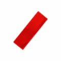 Red vehicle safety reflector plate, durable plastic reflective warning strip for truck car. - Red