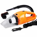 Handheld car vacuum cleaner, 120W powerful wet and dry auto vacuuming machine with HEPA filter. - HEPA Model / Orange