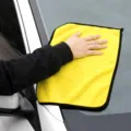 Dik microfiber auto reinigingsdoek 30x40cm super absorberende gele poetsdoek auto - Hoge Dichtheid 30x40cm