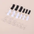 Clips de câble adhésifs organisateur de fil de bureau mural pour cordon de charge noir - Emballages blister moyens (lot de 20) / Transparent