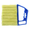 Cepillo de limpieza multifuncional para persianas, plumero para aire acondicionado. - Azul