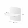 Fixateur de placard blanc anti-basculement support de meuble quincaillerie boucle de sécurité - Grand Forme en T / Blanc