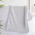 Serviette de visage en polaire corail grise épaissie douce et absorbante - 35*75cm / Gris clair