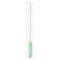 Long handle cleaning brush with cute green cartoon animal design for narrow straws and bottles. - Green