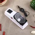 Electric automatic knife sharpener, white household quick kitchen edge sharpening tool. - Standard Model (USB Interface)