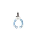 Stainless steel pet nail clipper with ergonomic blue polka dot handle for cats and dogs. - 92733 / Blue Small