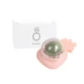 Cute pineapple catnip ball cat toy with dust cover and white packaging box for pets. - Pineapple Pink