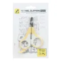 Yellow and white pet nail clippers with packaging, safe and easy trim for cats and small dogs. - Yellow