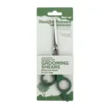Professional pet grooming straight scissors with safe round tips for easy hair trimming. - L / Single Pack / Olive Green