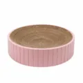 Round pink cat scratcher bowl with durable corrugated paper core, size 31x6cm for pets. - 93522 / Pink (Small)