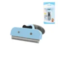 Huisdier ondervacht borstel voor honden katten, roestvrijstalen tanden met ergonomisch handvat. - Groot (geschikt voor grote katten en honden)