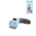 Huisdier ruiende tool met ergonomische handgreep en roestvrijstalen kam voor honden katten. - Klein (geschikt voor puppy's en kittens tot 2,5 kg)