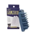 Pet bath comb silicone dog massage brush soft conical teeth grooming tool for cats and puppies - Dark Blue Dog