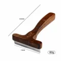 Wooden Pet Grooming Comb Dog Cat Undercoat Rake Deshedding Brush Tool 16.8x7.6cm - Dematting Rake Medium