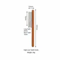Wooden pet grooming comb with alternating long and short teeth for cat and dog de-shedding. - 62-Tooth Chopstick Comb
