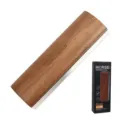Pet shedding tool with wood handle and stainless steel serrated blade for dog and cat grooming. - Large Shedding Blade