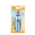 Pet nail clipper for cats and dogs, stainless steel claw scissors with ergonomic soft grip. - L / Blue