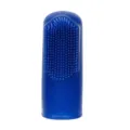 Blue silicone pet finger toothbrush for dogs and cats teeth cleaning dental care tool - Blue