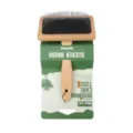 Wooden pet slicker brush for dogs and cats, ideal for removing loose hair, knots and daily grooming. - Lotus Wood Medium Slicker Brush