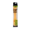 Pet silicone finger toothbrush for dogs, oral cleaning tool in clear packaging pack. - Yellow
