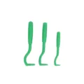 Pet tick removal tool set plastic flea hooks for dogs cats pet grooming care accessories - Green 1