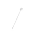 White pet single toothbrush with long handle for dog and cat oral dental care cleaning tool - White