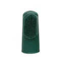 Brosse à dents de doigt en silicone vert pour animaux, nettoyage des dents de chien chat. - Vert foncé