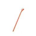 Orange pet toothbrush, single head dog and cat oral cleaning tool, portable pet supply SKU. - Orange Red