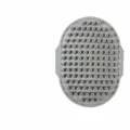 Graue Silikon Haustier Badebürste mit Massageborsten, 123x95x20mm Fellpflege für Hunde Katzen. - Lose / Grau