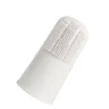 Brosse à dents de doigt pour animaux de compagnie en silicone blanc pour les dents - Blanc