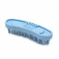 Blue silicone pet bath brush for dogs and cats, gentle grooming comb for removing floating hair easily. - Bulk / Blue