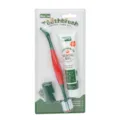 Pet dog cat toothbrush and toothpaste set with vanilla flavor, oral cleaning care kit. - Finger Toothbrush + 360° Toothbrush + Toothpaste / Vanilla
