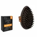 Handheld pet bath brush for dogs and cats, soft bristles grooming comb, 17mm long teeth. - Handheld Pointed Bath Massager