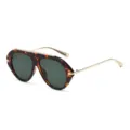 Γυαλιά ηλίου aviator ταρταρούγα με χρυσή μπάρα και πράσινους φακούς για άνδρες γυναίκες. - Σκελετό Ταρταρούγα Φακός G15 (C3)