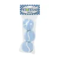 Durable dog toy tennis balls, rubber chew interactive training balls for pets, 3 pack blue. - 3 Pieces/Pack / Blue