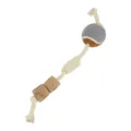 Jouet à mâcher pour chien durable avec corde en coton blocs en bois et balle pour le jeu - Style 4