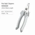 Grau-weiße Haustier-Nagelknipser mit Edelstahlklinge und ergonomischem Griff für Hunde. - Nagelknipser / Grauweiß
