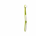 Pet toothbrush, soft bristles teeth cleaning tool for cats and dogs, light green color. - Green Triangular Toothbrush