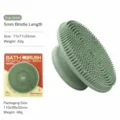 Silicone Pet Bath Brush Dog Massage Grooming Brush Wet And Dry Use Cleaning Tool Grey Green - Grey Green
