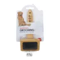 Pet grooming tool bamboo slicker brush for dogs and cats with ergonomic handle 63g - Carbonized Bamboo Size S Carded