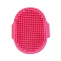 Brosse de bain de toilettage pour animaux en silicone rose, gant de massage portable. - Rose rouge 38g (en vrac)