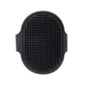 Brosse de bain pour animaux en silicone noir, peigne de massage chat chien avec lanière. - Noir 38g (en vrac)