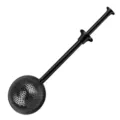 Infusor de té de bola de acero inoxidable con prensa, filtro moderno para té suelto. - Agujero grande / Negro