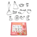 Set de emporte-pieces en acier inoxydable 12pcs Saint-Valentin moules de cuisson biscuits - Série de la Saint-Valentin