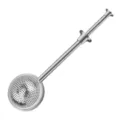 Infuseur à thé en acier inoxydable avec poignée à pression et boule à thé filtre fin. - Grand Trou