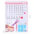 Kit 72pcs Douilles Pâtisserie Poche à Douille Spatule Décoration Gâteau Outils Pâtissier - A-02#72Pc