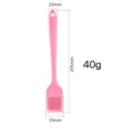 Pinceau de cuisine en silicone rose pour cuisson au four et barbecue resistant. - Petite taille 40g / Noir